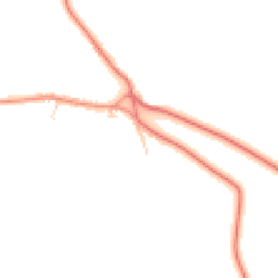 Daytime road noise heatmap for YO8 5SG