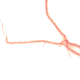 Daytime road noise heatmap for YO8 5SQ