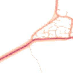 Daytime road noise heatmap for YO8 5SS