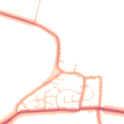 Daytime road noise heatmap for YO8 5ST