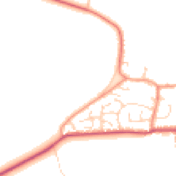 Daytime road noise heatmap for YO8 5SU