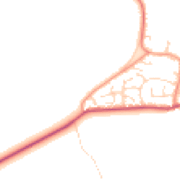 Daytime road noise heatmap for YO8 5SX