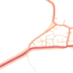 Daytime road noise heatmap for YO8 5SY