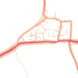 Daytime road noise heatmap for YO8 5TP