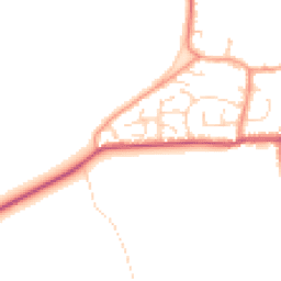 Daytime road noise heatmap for YO8 5TR