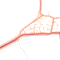 Daytime road noise heatmap for YO8 5TS