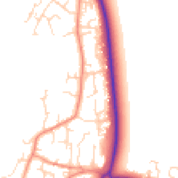 Daytime road noise heatmap for YO8 5XT