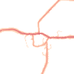 Daytime road noise heatmap for YO8 6DU