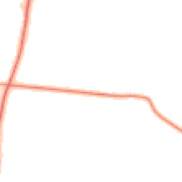 Daytime road noise heatmap for YO8 6EE