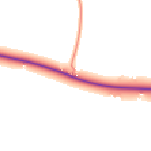 Daytime road noise heatmap for YO8 6EJ