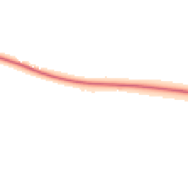 Night-time road noise heatmap for YO8 6EL