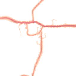 Daytime road noise heatmap for YO8 6LF