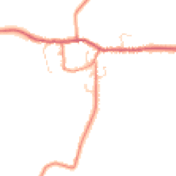 Daytime road noise heatmap for YO8 6LN