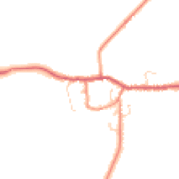 Daytime road noise heatmap for YO8 6LR