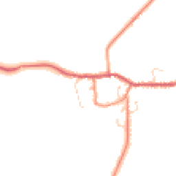 Daytime road noise heatmap for YO8 6NB