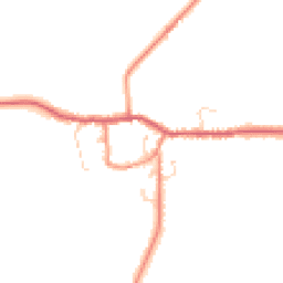 Daytime road noise heatmap for YO8 6ND