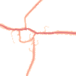 Daytime road noise heatmap for YO8 6NY