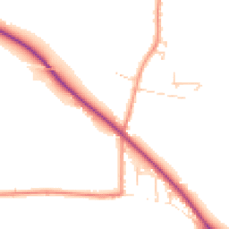 Daytime road noise heatmap for YO8 6PF