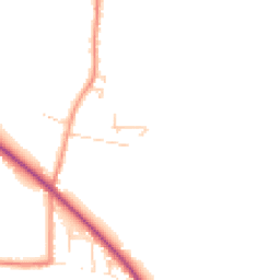 Daytime road noise heatmap for YO8 6PP