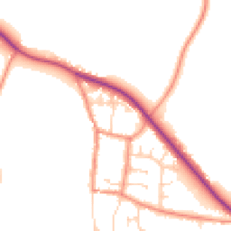 Daytime road noise heatmap for YO8 6QB