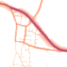 Daytime road noise heatmap for YO8 6RB