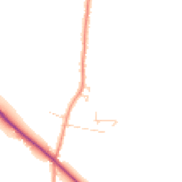 Daytime road noise heatmap for YO8 6RN