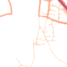 Daytime road noise heatmap for YO8 6RQ