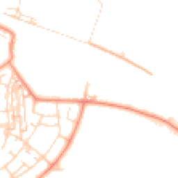 Daytime road noise heatmap for YO8 8AW