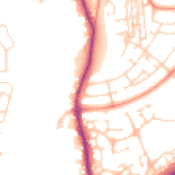 Daytime road noise heatmap for YO8 8DX