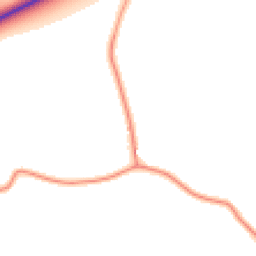 Daytime road noise heatmap for YO8 8EG