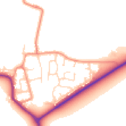 Daytime road noise heatmap for YO8 8GN