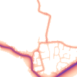 Daytime road noise heatmap for YO8 8GY