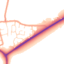 Daytime road noise heatmap for YO8 8HF