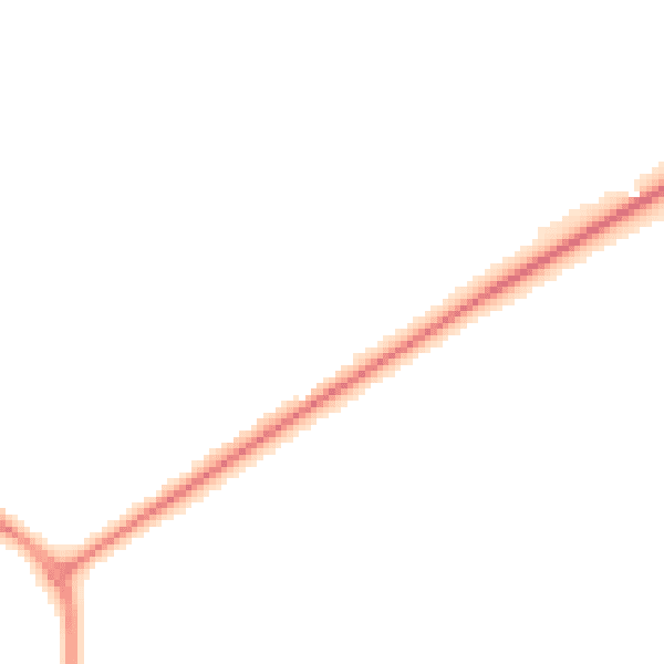 Night-time road noise heatmap for YO8 8HF