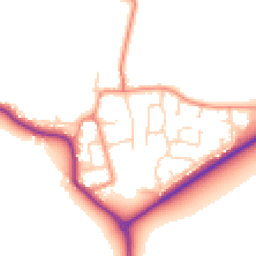 Daytime road noise heatmap for YO8 8HH