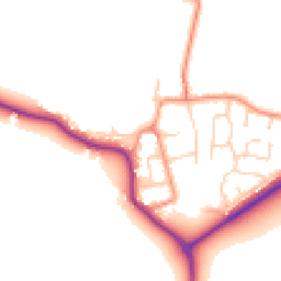 Daytime road noise heatmap for YO8 8HS