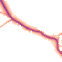 Daytime road noise heatmap for YO8 8HX