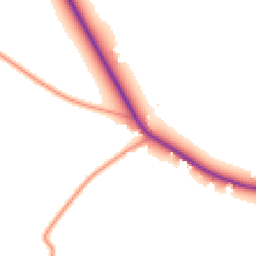 Daytime road noise heatmap for YO8 8HZ