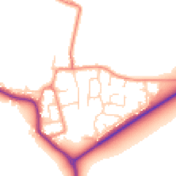 Daytime road noise heatmap for YO8 8JJ