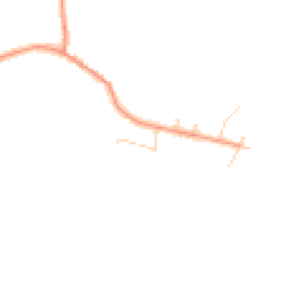 Daytime road noise heatmap for YO8 8JP