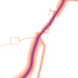 Daytime road noise heatmap for YO8 8LH