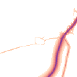 Daytime road noise heatmap for YO8 8LT