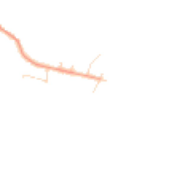 Daytime road noise heatmap for YO8 8LX