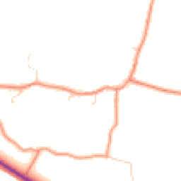 Daytime road noise heatmap for YO8 8NT