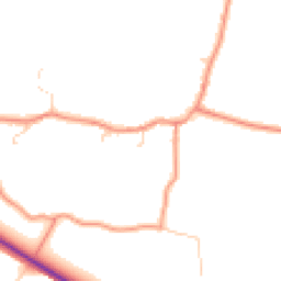 Daytime road noise heatmap for YO8 8PE