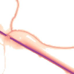 Daytime road noise heatmap for YO8 8PS