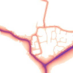 Daytime road noise heatmap for YO8 8RB