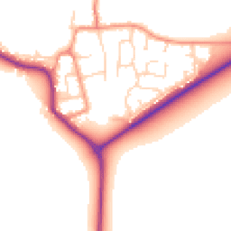 Daytime road noise heatmap for YO8 8SP