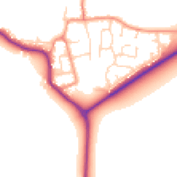 Daytime road noise heatmap for YO8 8SS