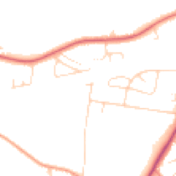 Daytime road noise heatmap for YO8 9AT